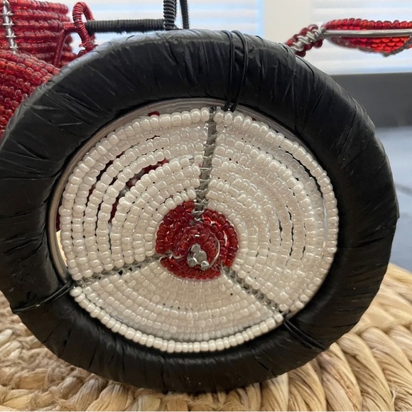 Grass Roots Creations Tractor [Beadworx Sculpture] Red - Picture 2 of 6
